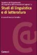 Studi di linguistica e di letteratura