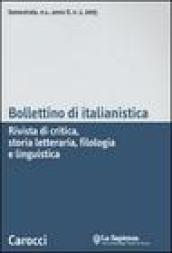 Bollettino di italianistica. Rivista di critica, storia letteraria, filologia e linguistica (2005)