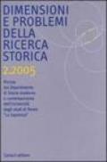 Dimensioni e problemi della ricerca storica. Rivista del Dipartimento di storia moderna e contemporanea dell'Università degli studi di Roma «La Sapienza» (2005)