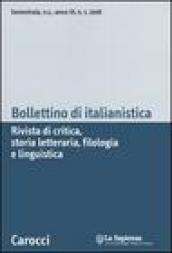 Bollettino di italianistica. Rivista di critica, storia letteraria, filologia e linguistica (2006): 3