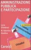 Amministrazione pubblica e partecipazione