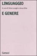 Linguaggio e genere. Grammatica e usi