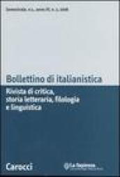 Bollettino di italianistica. Rivista di critica, storia letteraria, filologia e linguistica (2006)