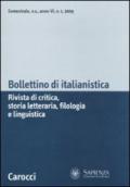 Bollettino di italianistica. Rivista di critica, storia letteraria, filologia e linguistica (2009): 1