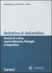 Bollettino di italianistica (2010)