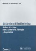 Bollettino di italianistica. Rivista di critica, storia letteraria, filologia e linguistica (2010)