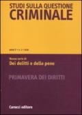 Studi sulla questione criminale (2010)