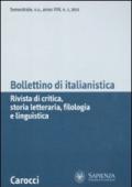 Bollettino di italianistica. Rivista di critica, storia letteraria, filologia e linguistica (2011)