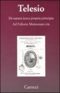 De natura iuxta propria principia. Ad Felicem Moimonam iris (rist. anast.)