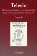 De rerum natura iuxta propria principia, liber primus, et secundus, denuo editi (rist. anast.)