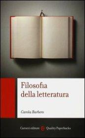 Filosofia della letteratura