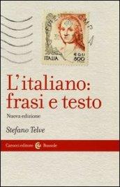 L'italiano: frasi e testo