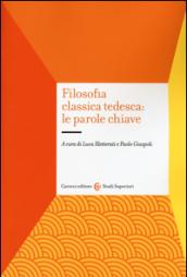 Filosofia classica tedesca: le parole chiave