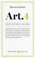 Costituzione italiana: articolo 4