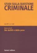 Studi sulla questione criminale (2018). Vol. 3