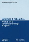 Bollettino di italianistica. Rivista di critica, storia letteraria, filologia e linguistica (2018). Vol. 1