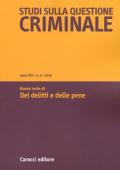 Studi sulla questione criminale (2019). Vol. 3: Nuova serie di Dei delitti e delle pene.