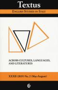 Textus. English studies in Italy (2019). Vol. 2: Across cultures, languages and literatures.