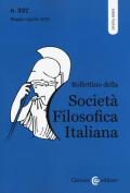Bollettino della società filosofica italiana. Nuova serie (2019). Vol. 227: Maggio-Agosto.