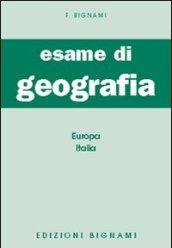 Esame di geografia. Europa-Italia