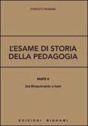 L'esame di storia della pedagogia. 2.