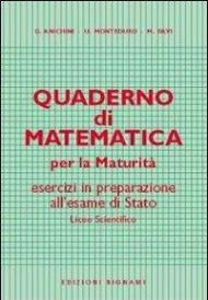 Quaderno di matematica per la maturità