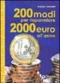 Duecento modi per risparmiare 2000 euro l'anno