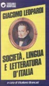 Società, lingua e letteratura d'Italia