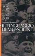 Il linguaggio di Mussolini