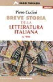 Breve storia della letteratura italiana del '900