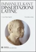 Dissertazioni latine. Testo latino a fronte