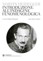 Introduzione all'indagine fenomenologica. Testo tedesco a fronte