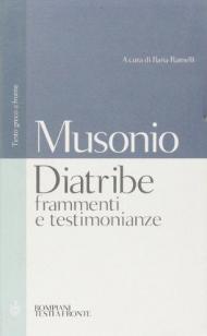 Diatribe, frammenti e testimonianze. Testo greco a fronte