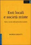 Enti locali e società miste. Teoria e tecnica delle partnership societarie