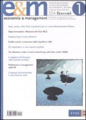 Economia & management. 1.