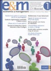 Economia & management. 1.