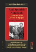 Red spanish notebook. Taccuino della Guerra di Spagna