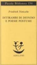 Ditirambi di Dioniso e Poesie postume