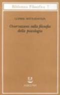 Osservazioni sulla filosofia della psicologia