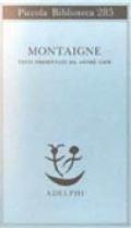 Montaigne. Testi presentati da André Gide