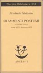 Frammenti postumi. 3.Estate 1872-Autunno 1873