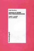 Analisi di teorie dell'organizzazione. Logiche e modelli per un confronto