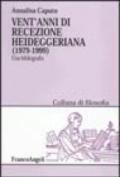 Vent'anni di recezione heideggeriana: 1979-1999. Una bibliografia