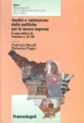 Analisi e valutazione delle politiche per le nuove imprese. Il caso della L.R. Toscana n. 27/93