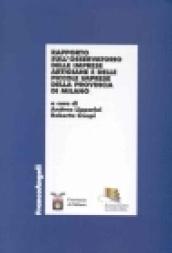 Rapporto sull'Osservatorio delle imprese artigiane e delle piccole imprese della provincia di Milano