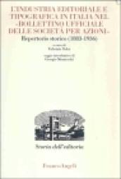 L'industria editoriale e tipografica in Italia nel «Bollettino ufficiale delle società per azioni»