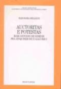 Auctoritas e potestas. Marcantonio De Dominis fra l'Inquisizione e Giacomo I