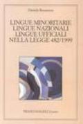 Lingue minoritarie, lingue nazionali, lingue ufficiali nella legge 482/1999