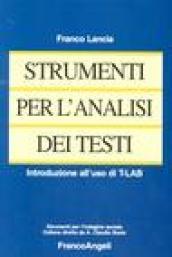 Strumenti per l'analisi dei testi. Introduzione all'uso di T-LAB