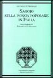 Saggio sulla poesia popolare in Italia